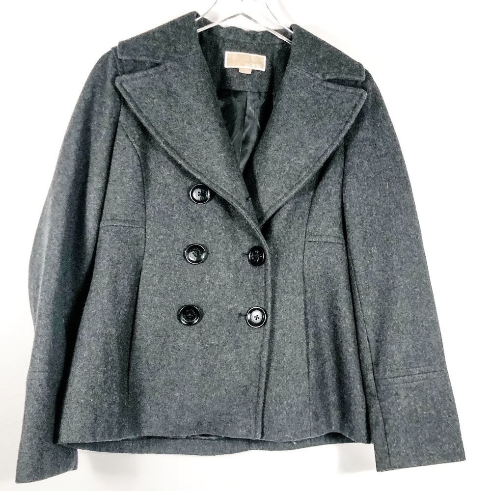 Michael‎ Kors Dark Charcoal Gray Peacoat Jacket